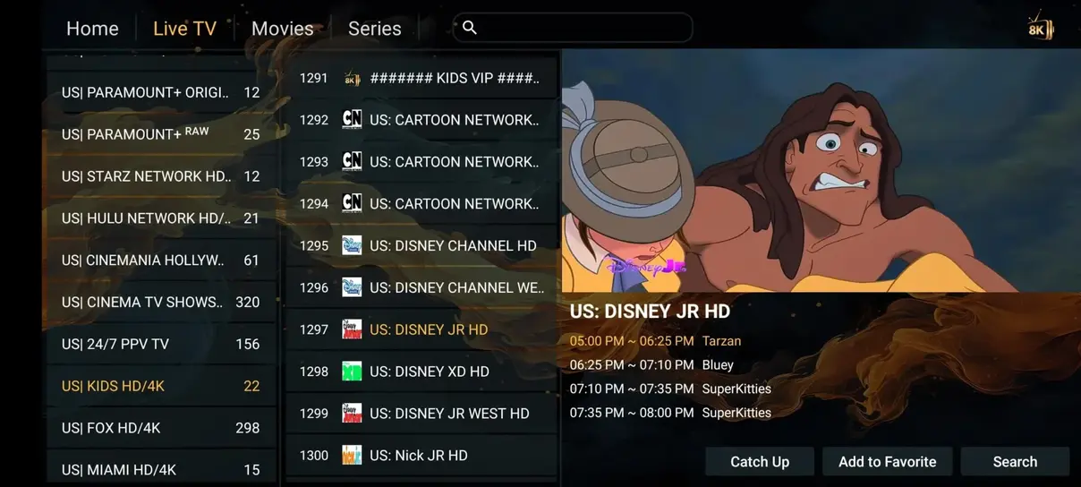 IPTV Totaal interface preview 2