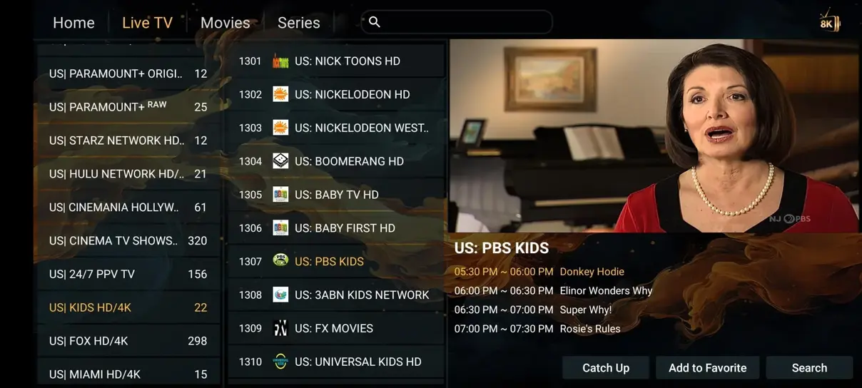 IPTV Totaal interface preview 4