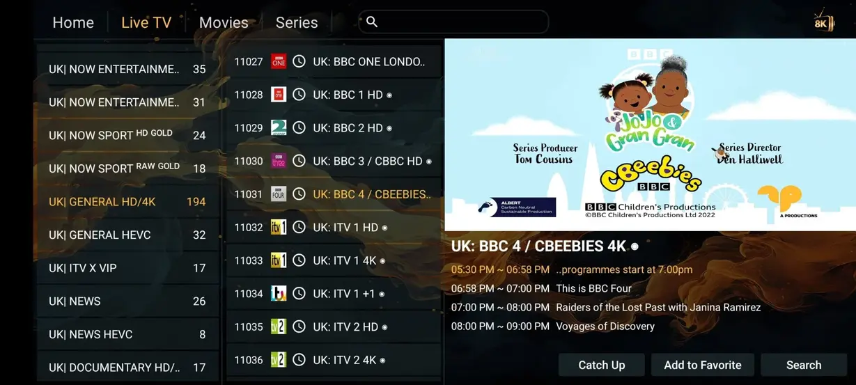 IPTV Totaal interface preview 6