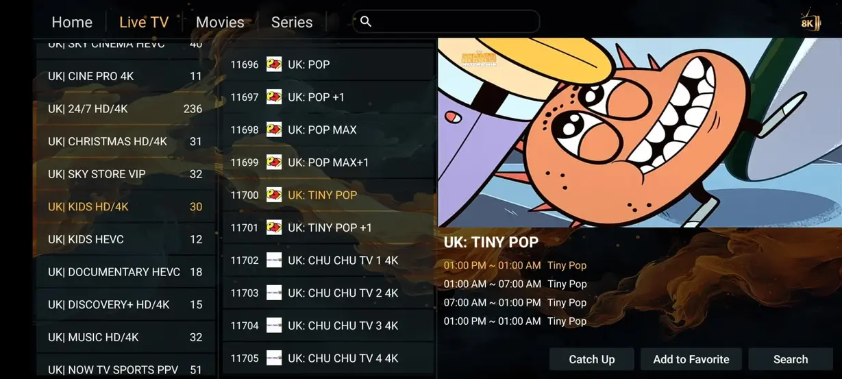 IPTV Totaal interface preview 9