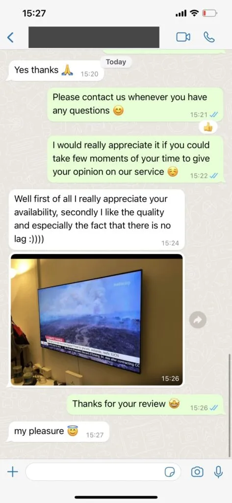 Chat support ervaring voor IPTV 2